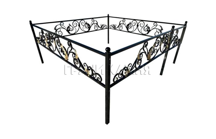 Оградка металлическая на могилу №48