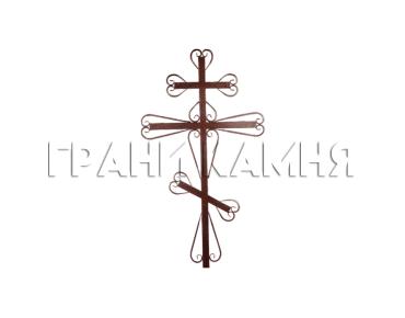 Металлический крест на могилу №2