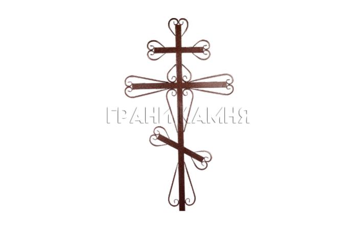 Металлический крест на могилу №2