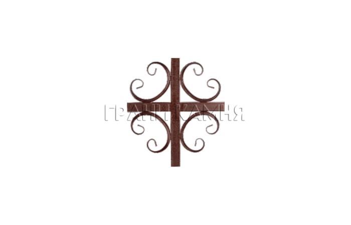 Крест на могилу из металла №5