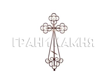 Металлический крест на могилу №10