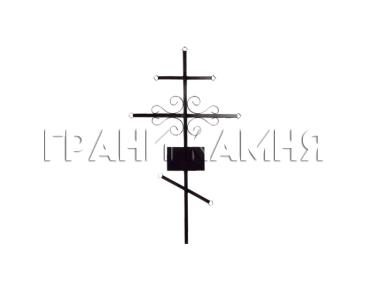 Крест на могилу металлический №15