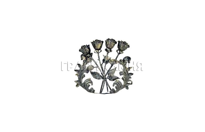 Металлический крест на могилу с цинкогрунтом №19