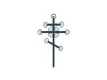 Крест на могилу из металла детский №20