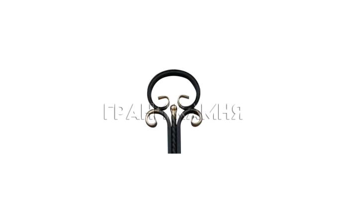 Крест на могилу металлический №21