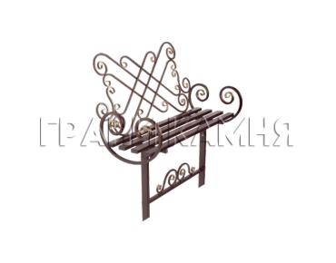 Лавочка на кладбище №4