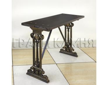 Чугунная скамейка ритуальная