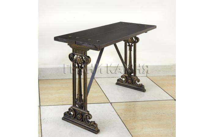 Чугунная скамейка ритуальная