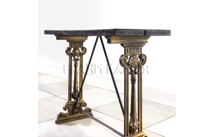 Чугунная скамейка ритуальная