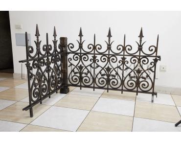 Чугунная ограда на могилу №2 'Пика'