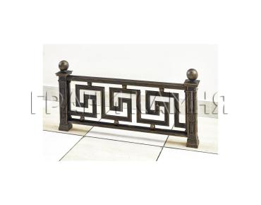 Чугунная ограда на могилу №4 'Меандр'
