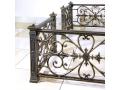 Чугунная ограда на могилу №6 'Цветок'