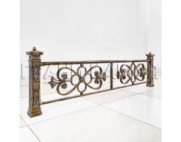 Чугунная оградка на могилу №7 'Клевер'