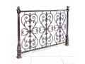 Чугунная ограда на могилу №10 'Вензеля'