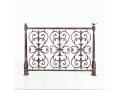 Чугунная ограда на могилу №10 'Вензеля'