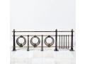 Чугунная ограда на могилу №11 'Модерн' со столбами