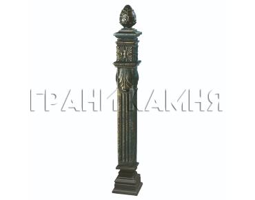 Столб для ограды с шишкой 0,82 м