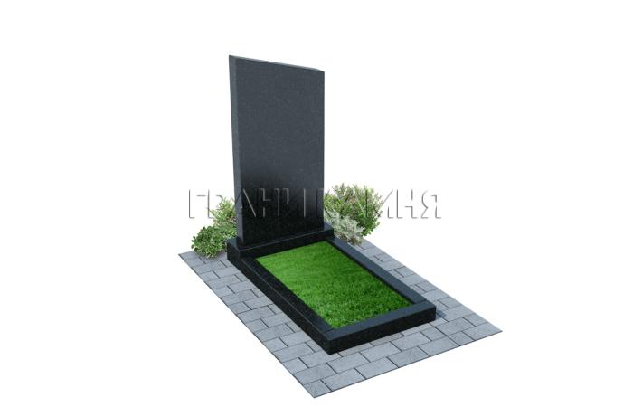 Вертикальный гранитный памятник прямой №10