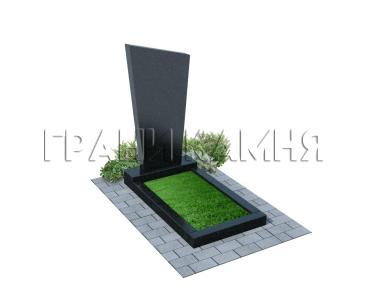 Вертикальный гранитный памятник прямой №11