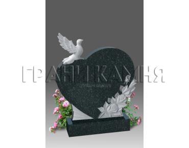 Детский памятник Голубь и сердце №264