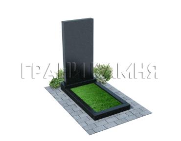 Вертикальный гранитный памятник резной №2