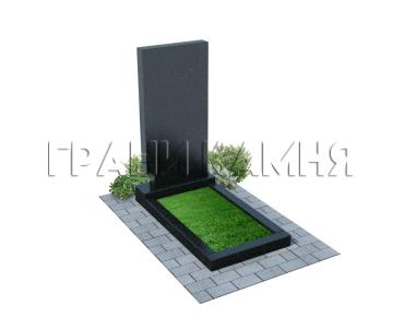 Вертикальный гранитный памятник резной №14
