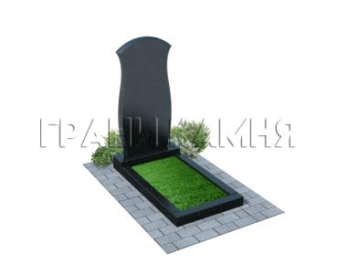 Вертикальный гранитный памятник резной №146