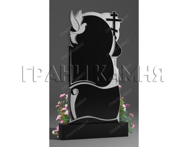 Вертикальный гранитный памятник резной № 133/10