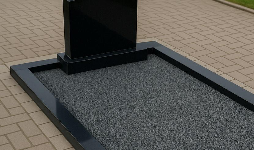 Подсыпка крошки на могилу