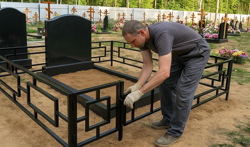 Установка ограды